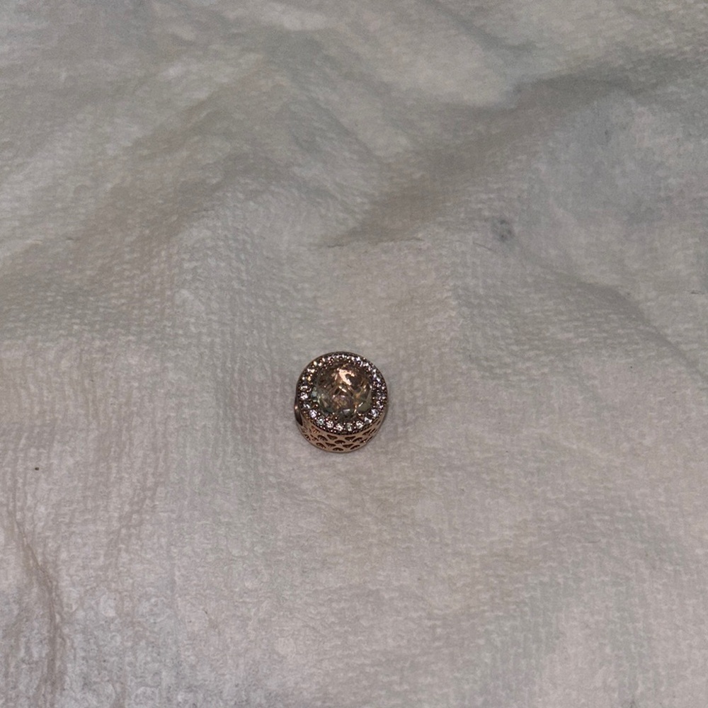 Pandora Gold Ring with Intricate Design